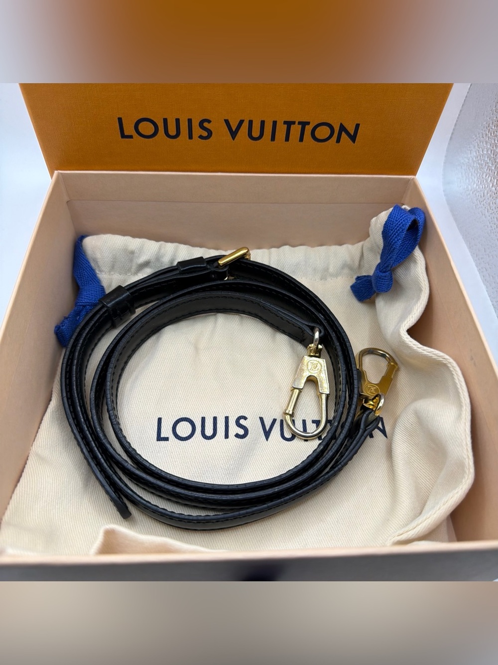 Louis Vuitton Black Shoulder Strap